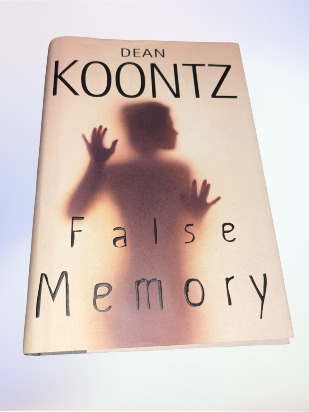 Dean Koontz "False Memory" Hardcover Book - Pale Pink Gradient Cover - Picture 1 of 5